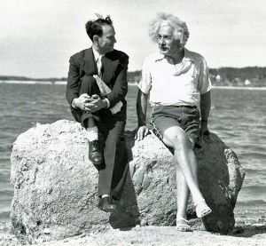 Einstein at Nassau Point, Long Island, New York in the summer of 1939