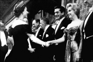 Marilyn Monroe meets Queen Elizabeth II – 1956