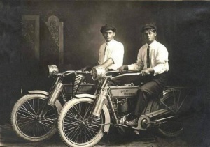 William Harley and Arthur Davidson, 1914 – The Founders of Harley Davidson Motorcycles