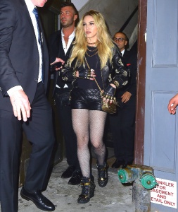 Madonna attends the 2015 Met Gala after party at Up and Down night club in Soho, New York City. Pictured: Madonna , Lourdes Ref: SPL1017572  050515   Picture by: 247PapsTV / Splash News Splash News and Pictures Los Angeles:	310-821-2666 New York:	212-619-2666 London:	870-934-2666 photodesk@splashnews.com 