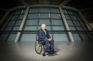 BERLIN, GERMANY - JULY 03: German Finance Minister Wolfgang Schaeuble poses during a portrait session at Reichstags Building on July 03, 2014 in Berlin, Germany. (Photo by Thomas Trutschel/Photothek via Getty Images)