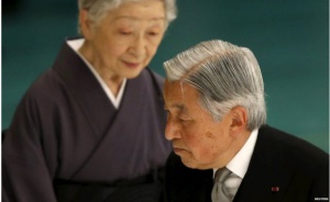 Japan's Emperor Akihito and Empress Michiko