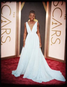 HOLLYWOOD, CA - MARCH 02:  (EDITORS NOTE: This image was processed using digital filters)  Actress Lupita Nyong'o attends the Oscars held at Hollywood & Highland Center on March 2, 2014 in Hollywood, California.  (Photo by Jason Merritt/Getty Images)
