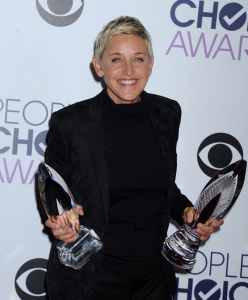 NO JUST JARED USAGE People's Choice Awards 2016 - Press Room Pictured: Ellen DeGeneres Ref: SPL1204433  070116   Picture by: Splash News Splash News and Pictures Los Angeles:	310-821-2666 New York:	212-619-2666 London:	870-934-2666 photodesk@splashnews.com 