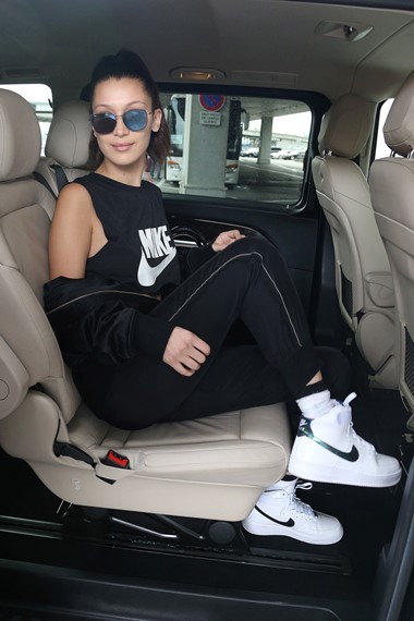 Bella Hadid arrives at Nice airport 1 day before the 69th Cannes film festival start Nice,on may 09 th 2016 Ref: SPL1278405 090516 Picture by: KCS Presse / Splash News Splash News and Pictures Los Angeles: 310-821-2666 New York: 212-619-2666 London: 870-934-2666 photodesk@splashnews.com 