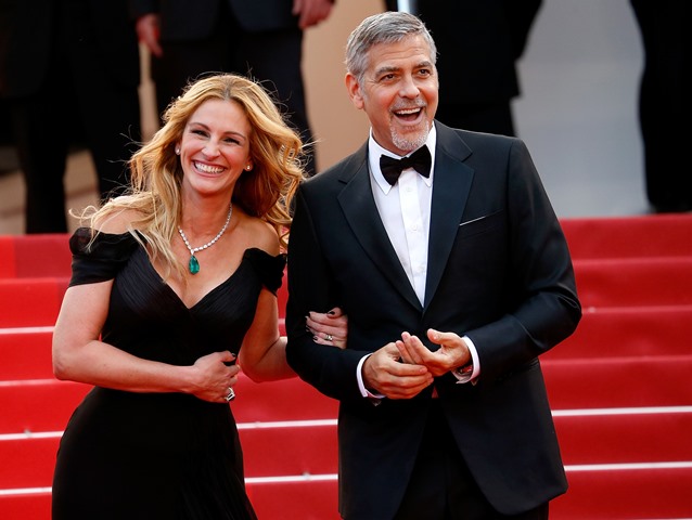 Cannes Money Monster Premiere the 69th annual Cannes Film Festival at the Palais des Festivals Pictured: Julia Roberts and George Clooney Ref: SPL1279206 120516 Picture by: Splash News Splash News and Pictures Los Angeles: 310-821-2666 New York: 212-619-2666 London: 870-934-2666 photodesk@splashnews.com 