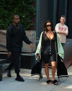 Kim Kardashian West and Kanye West leaving thier Airbnb penthouse in New York Pictured: Kim Kardashian West and Kanye West Ref: SPL1342323 300816 Picture by: PC-NWP / Splash News Splash News and Pictures Los Angeles: 310-821-2666 New York: 212-619-2666 London: 870-934-2666 photodesk@splashnews.com 